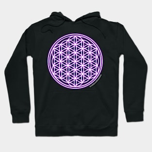 Purple Flower of Life Hoodie